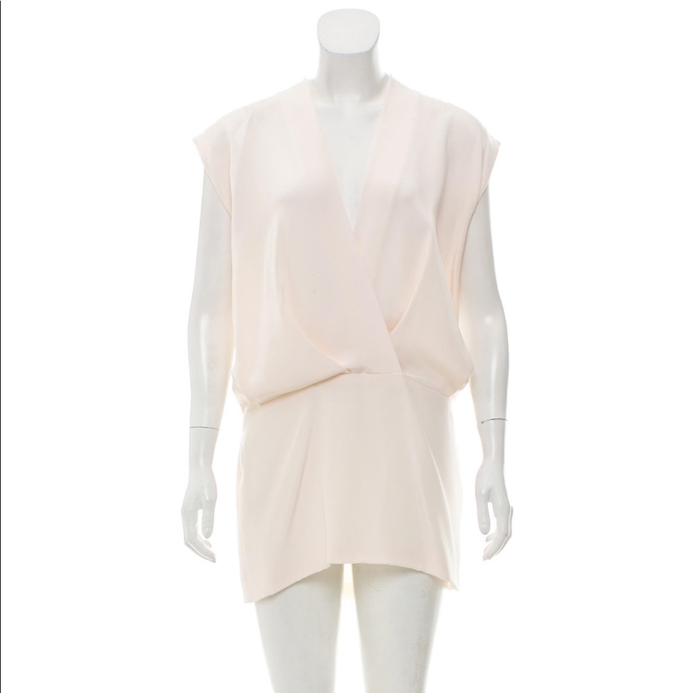 Cushnie et ochs 100% silk ivory mini dress sz 2